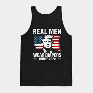 Real-Men-Wear-Diapers-Trump-2024 Tank Top